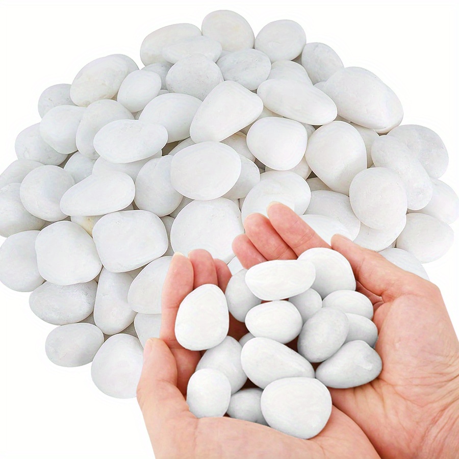 Aquarium Fish To Buy - 200/400g Bianco Alto Lucido Ciottoli Naturali
