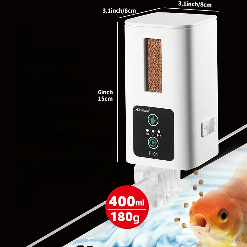 Aquarium Fish Big - 400ml Acquario Automatische Feeder Acquario Intelligente